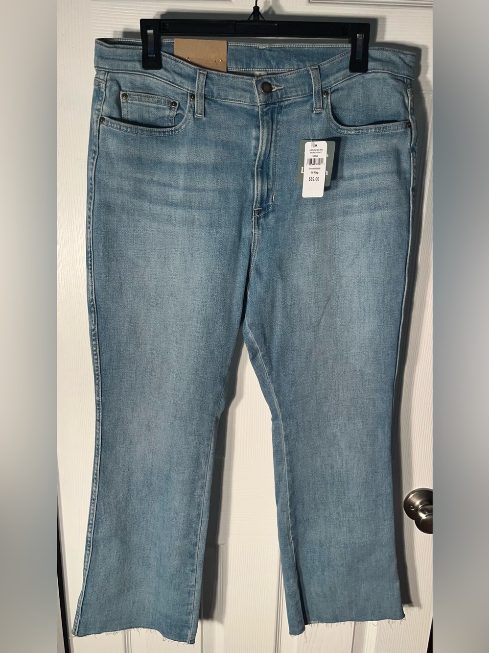$89 NWT L.L.Bean Everyday Stretch Jeans High-Rise Mini Bootcut Size 16